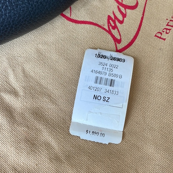 Christian louboutin Carasky hobo courones black leather bag $1890 - Picture 12 of 14